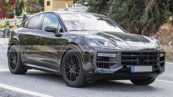 Фото Porsche Cayenne Coupe почти без камуфляжа